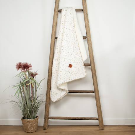 Couverture réversible en sherpa sidonia Sidonia, beige, écru, blanc 2 - vertbaudet enfant 