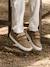 Derbies garçon cuir à scratchs beige+marine+MARRON MOYEN UNI 11 - vertbaudet enfant 
