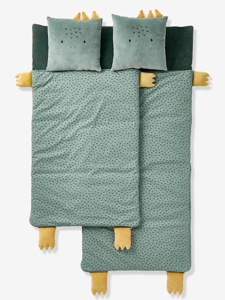 Sac de couchage + Coussin Animaux multicolore+vert imprimé 6 - vertbaudet enfant 