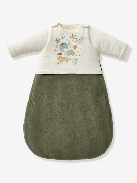 Gigoteuse hiver manches longues amovibles bi-matière MINISAURUS olive 4 - vertbaudet enfant 