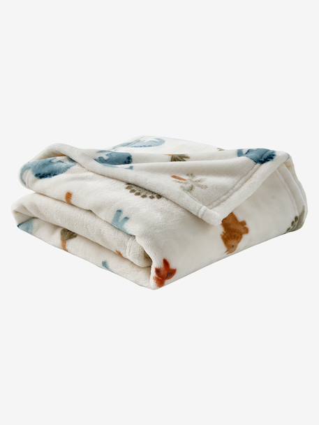 Plaid imprimé polaire personnalisable blanc imprimé+marron imprimé+multicolore 17 - vertbaudet enfant 