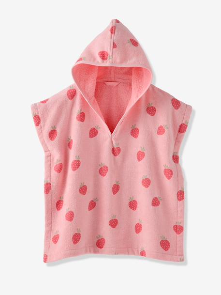 Poncho de bain / plage bébé personnalisable, avec coton recyclé blanc imprimé+rose imprimé 13 - vertbaudet enfant 