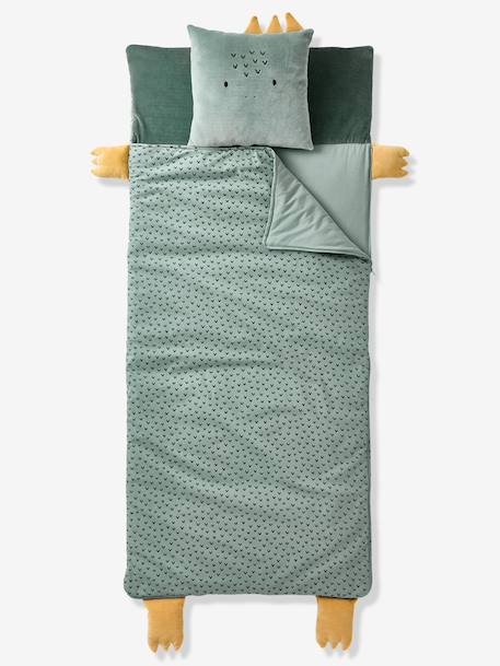 Sac de couchage + Coussin Animaux multicolore+vert imprimé 7 - vertbaudet enfant 