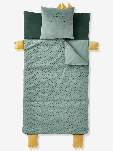 Sac de couchage + Coussin Animaux multicolore+vert imprimé 5 - vertbaudet enfant 