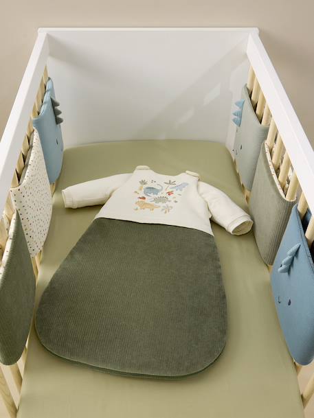 Gigoteuse hiver manches longues amovibles bi-matière MINISAURUS olive 3 - vertbaudet enfant 