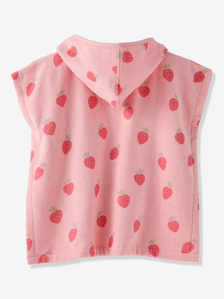 Poncho de bain / plage bébé personnalisable, avec coton recyclé blanc imprimé+rose imprimé 10 - vertbaudet enfant 
