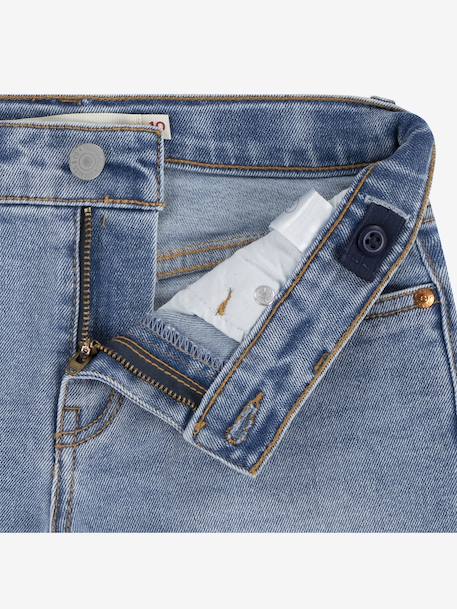 Short en jean Girlfriend shorts LEVI'S bleu+denim bleached 5 - vertbaudet enfant 
