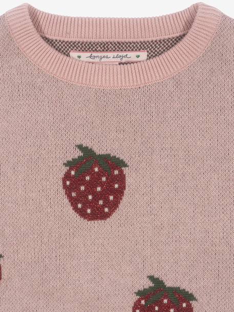 Pull en maille rose 3 - vertbaudet enfant 