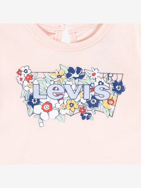 Ensemble Top + pantacourt + chouchou Ruffle LEVI'S rose 7 - vertbaudet enfant 
