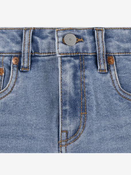 Short en jean Girlfriend shorts LEVI'S bleu+denim bleached 3 - vertbaudet enfant 