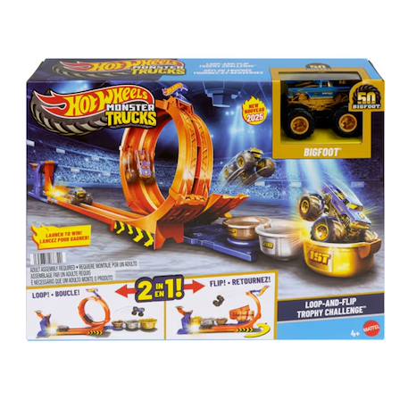Hot wheels-défi du trophée tournez-et-renversez-coffret avec camion Multicolore 1 - vertbaudet enfant 
