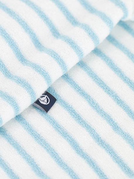 Combicourte bébé en éponge rayée bébé bleu 3 - vertbaudet enfant 