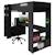 Lit mezzanine minecraft avec bureau et éclairage led Noir - effet carbone noir 3 - vertbaudet enfant 