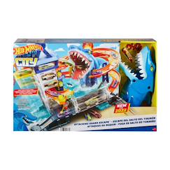 Jouet-Jeux d'imagination-Hot wheels coffret l'attaque du requin