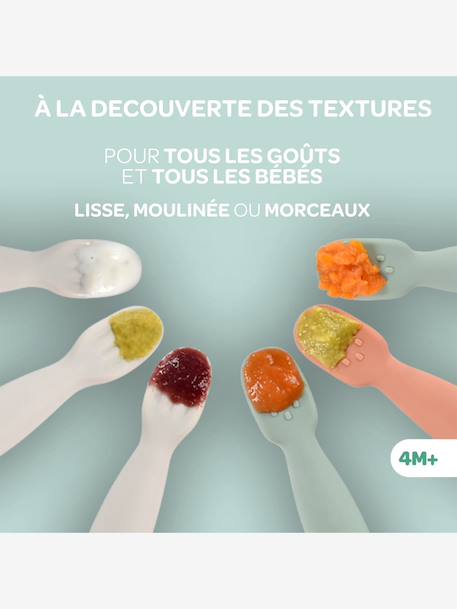 Lot de 2 pré-cuillères d'apprentissage en beige+sage green + velvet grey+terracotta + velvet grey 7 - vertbaudet enfant 