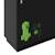 Armoire minecraft 3 portes et 3 tiroirs avec éclairage led Noir - effet carbone noir 5 - vertbaudet enfant 