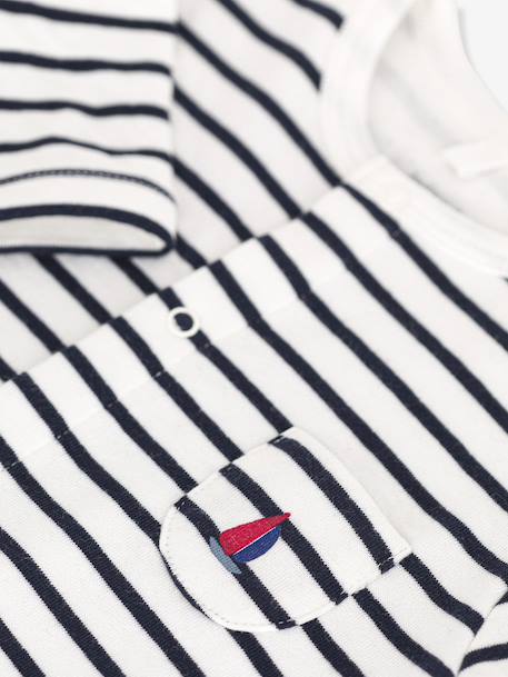 Combinaison longue en tubique Petit Bateau marine 3 - vertbaudet enfant 