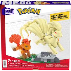 Jouet-Jeux d'imagination-Mega pokémon - coffret de construction avec figurines goupix et feunard