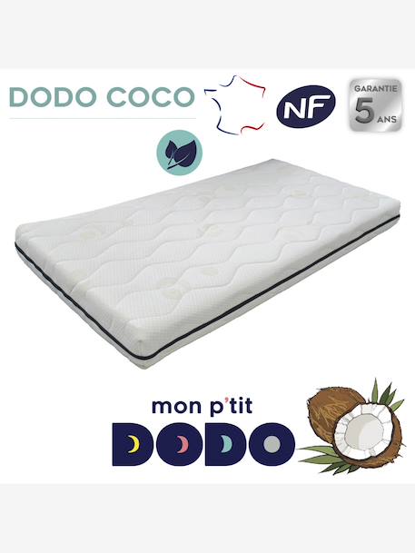 Matelas bébé Dodococo déhoussable blanc 2 - vertbaudet enfant 
