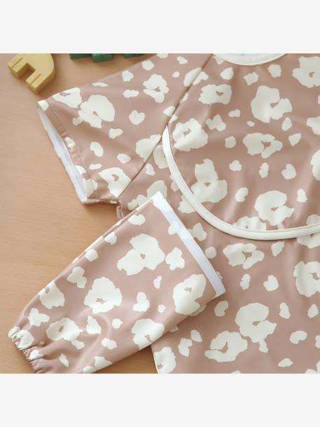Bavoir à manches évolutif 2 en 1 Playful beige+blush+vert sauge 10 - vertbaudet enfant 