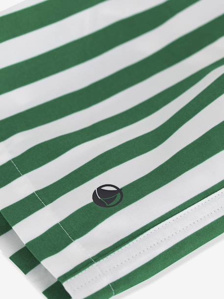 Short de bain enfant à rayures rayé vert 3 - vertbaudet enfant 