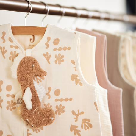Gigoteuse légère gaze de coton Blanc, marron 5 - vertbaudet enfant 
