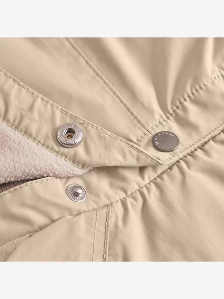 Veste mi-saison bébé MATWAI avec doublure polaire bois de rose+marron+sable 26 - vertbaudet enfant 
