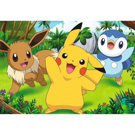 Puzzle pikachu et ses amis 2x24 pcs Rouge 2 - vertbaudet enfant 