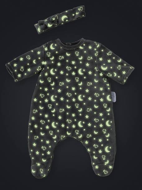 Pyjama brille dans la nuit & bandeau pour poupon gris 4 - vertbaudet enfant 
