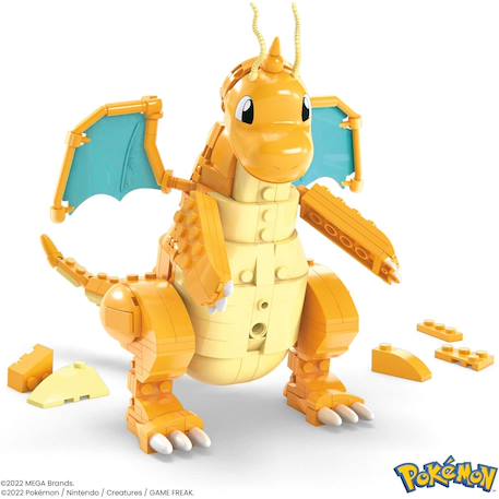 Mega pokémon - coffret construction dracolosse de 388 pièces Jaune 2 - vertbaudet enfant 