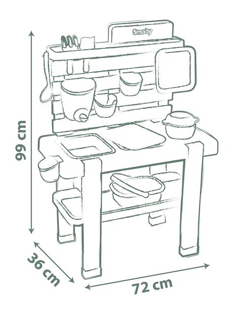 Cuisine Mud Kitchen multicolore 5 - vertbaudet enfant 