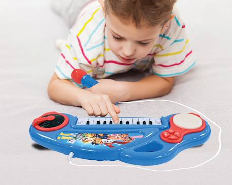 Piano électronique la pat patrouille avec effets lumineux et microphone Bleu 2 - vertbaudet enfant 