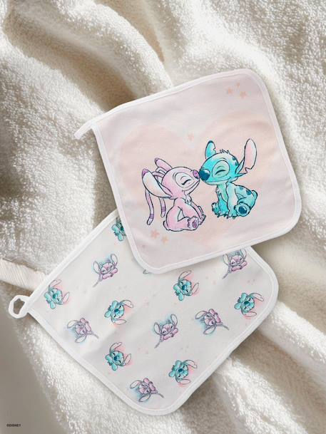 Lot 3 débarbouillettes Disney Stitch blanc 1 - vertbaudet enfant 
