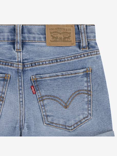 Short en jean Girlfriend shorts LEVI'S bleu+denim bleached 6 - vertbaudet enfant 