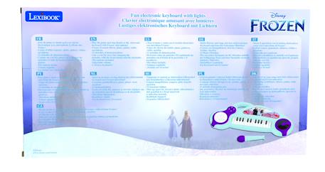 Piano électronique la reine des neiges avec effets lumineux et microphone Bleu 5 - vertbaudet enfant 