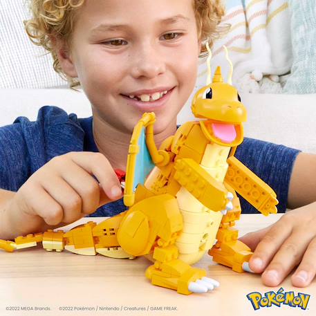 Mega pokémon - coffret construction dracolosse de 388 pièces Jaune 3 - vertbaudet enfant 
