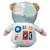 Peluche ours astronaute- gaston astronaute - 40 cm Blanc 6 - vertbaudet enfant 