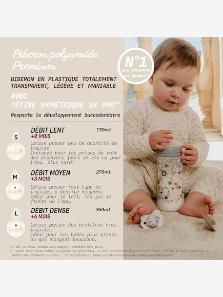 Biberon 270 ml tétine SXPro M Wonderland beige 8 - vertbaudet enfant 