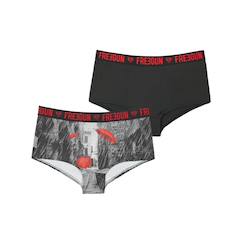 Lot de 2 shortys  miss freegun  - vertbaudet enfant