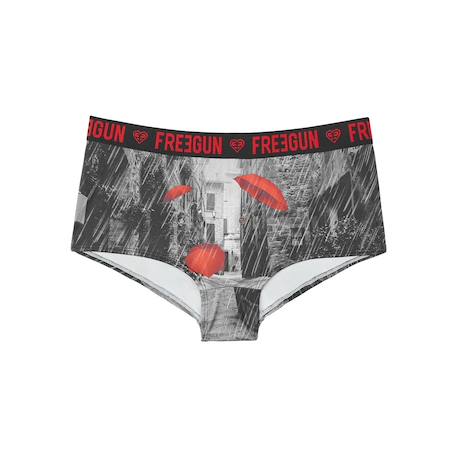 Lot de 2 shortys  miss freegun Noir/rouge 2 - vertbaudet enfant 