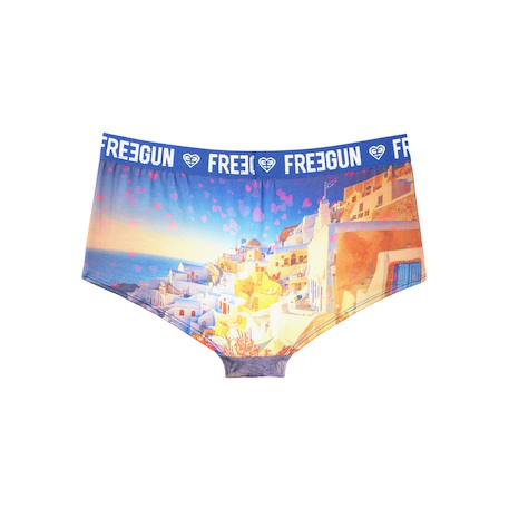 Lot de 2 shortys  romantic cities bleu Bleu/blanc 5 - vertbaudet enfant 