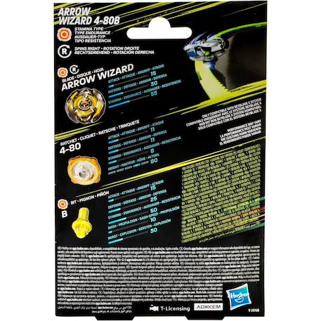 Beyblade x, starter pack avec toupie de compétition arrow wizard 4-80b et lanceur Jaune 5 - vertbaudet enfant 