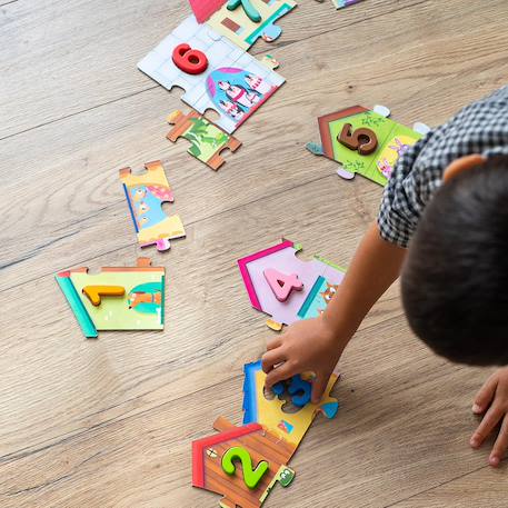 Puzzle chiffres de 1 à 10 Blanc 3 - vertbaudet enfant 