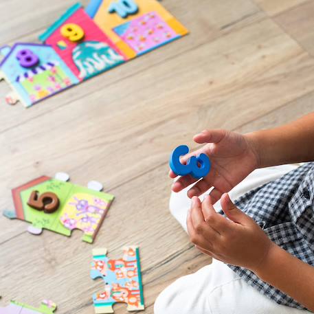 Puzzle chiffres de 1 à 10 Blanc 4 - vertbaudet enfant 