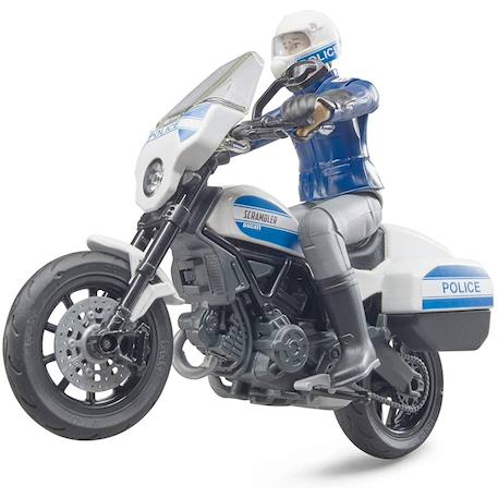 Bworld scrambler ducati motard de la police Bleu 2 - vertbaudet enfant 