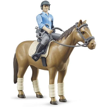 Bworld policier à cheval Multicolore 2 - vertbaudet enfant 
