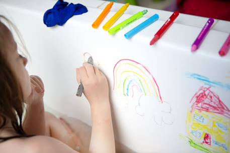 Crayons de bain Blanc 4 - vertbaudet enfant 
