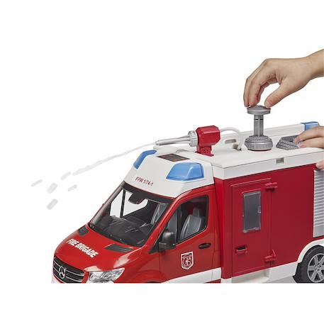 Fourgon de pompiers mb sprinter avec module son et lumière Rouge 4 - vertbaudet enfant 