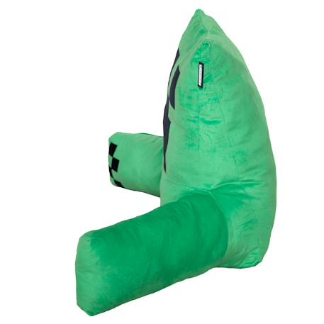 Coussin de lecture ultra-confortable avec dossier haut et accoudoirs Minecraft Bleu - steve+Orange - alex+Vert - creeper 17 - vertbaudet enfant 