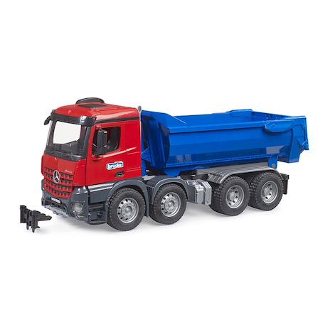 Camion mb arocs halfpipe kipp lkw Rouge et bleu 2 - vertbaudet enfant 